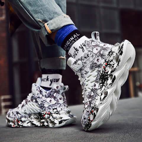 Trendy Camouflage Sports And Leisure Blade shaped Sneakers - ROYAL EQUIPS