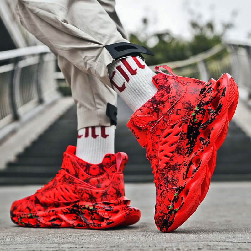 Trendy Camouflage Sports And Leisure Blade shaped Sneakers - ROYAL EQUIPS