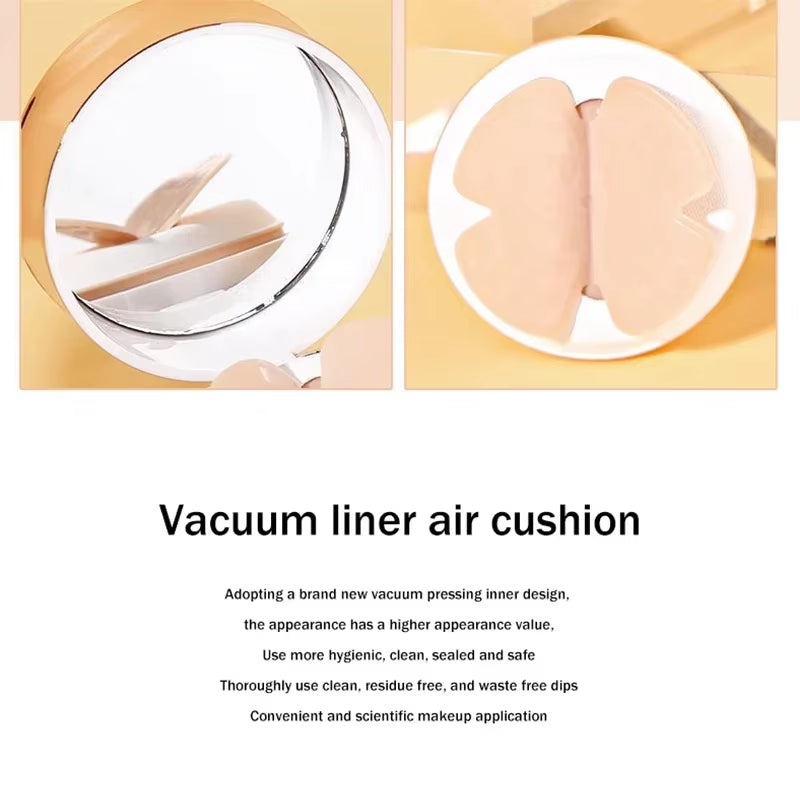 Air Cushion BB Cream with Butterfly Puff - Moisturizing, Whitening, Oil-Control & Waterproof Makeup Solution