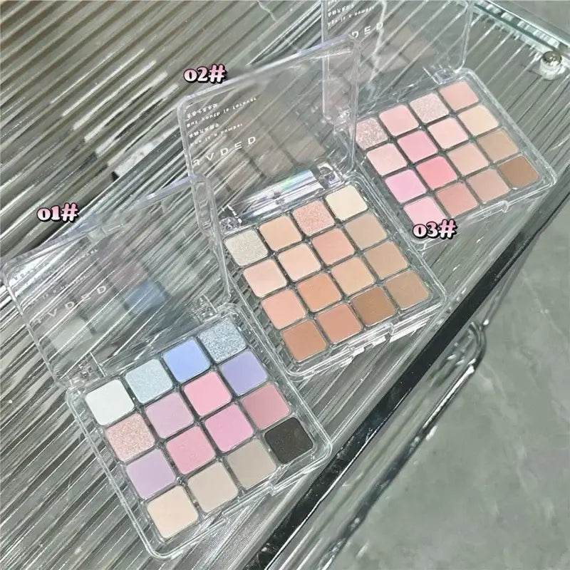 Matte & Shimmer Eyeshadow Palette - Pearlescent Blush Tones - ROYAL EQUIPS