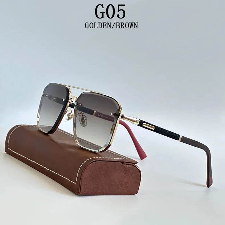 Trendy Square Sunglasses For Men New Vintage Sunglasses Oculos Glasses - ROYAL EQUIPS