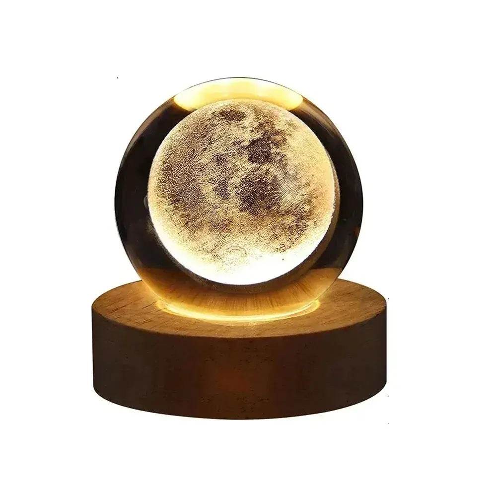 Unique 3D USB Crystal Plasma Ball with Galaxy and Planetary Projections USB Night Light - ROYAL EQUIPS