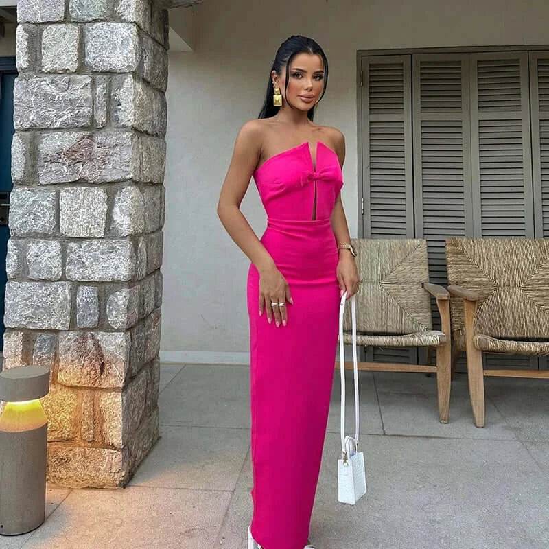 Strapless Sleeveless Off-Shoulder Slim Dress Casual fit - ROYAL EQUIPS