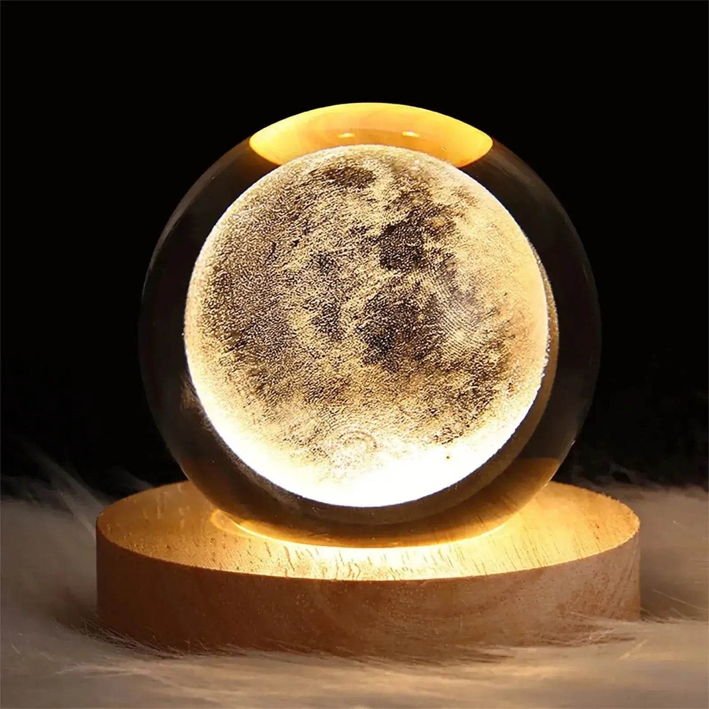 Unique 3D USB Crystal Plasma Ball with Galaxy and Planetary Projections USB Night Light - ROYAL EQUIPS