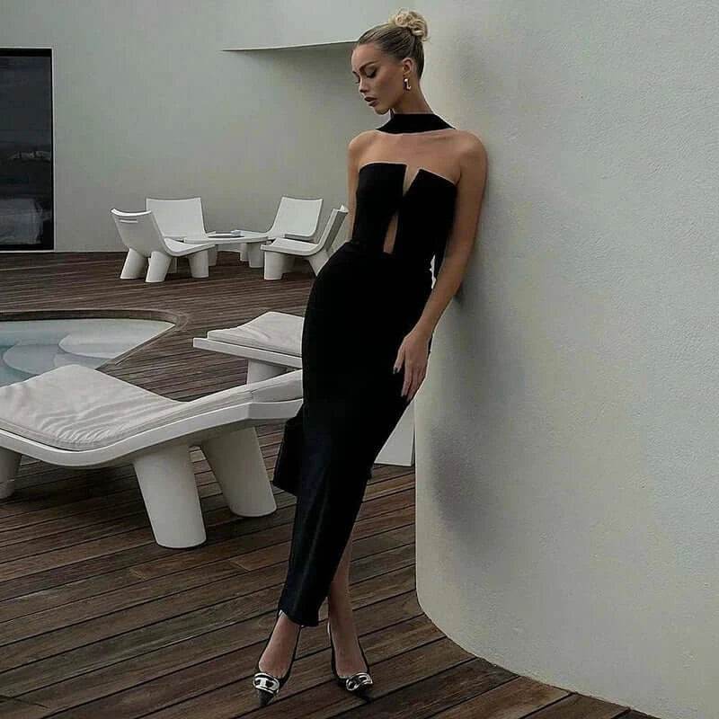 Strapless Sleeveless Off-Shoulder Slim Dress Casual fit - ROYAL EQUIPS