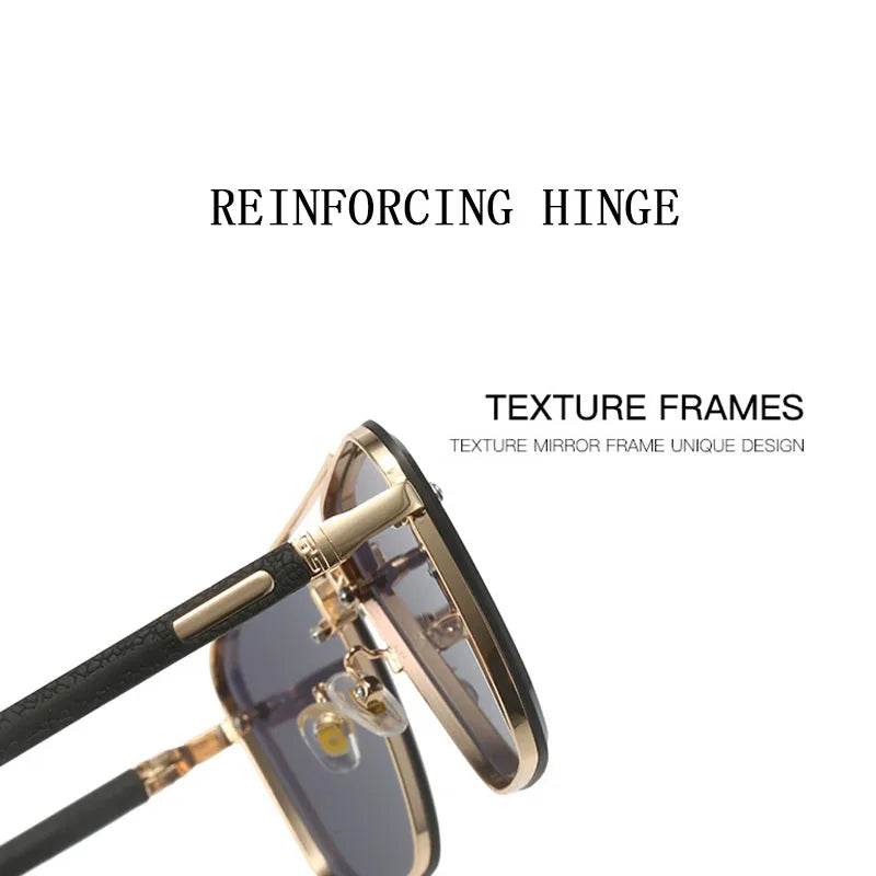 Trendy Square Sunglasses For Men New Vintage Sunglasses Oculos Glasses - ROYAL EQUIPS