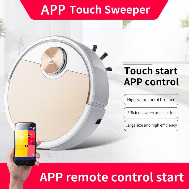 New ES06 Robot Vacuum Cleaner APP Wireless Cleaning Machine Smart Remote Control Sweeping Floor For Home - ROYAL EQUIPS