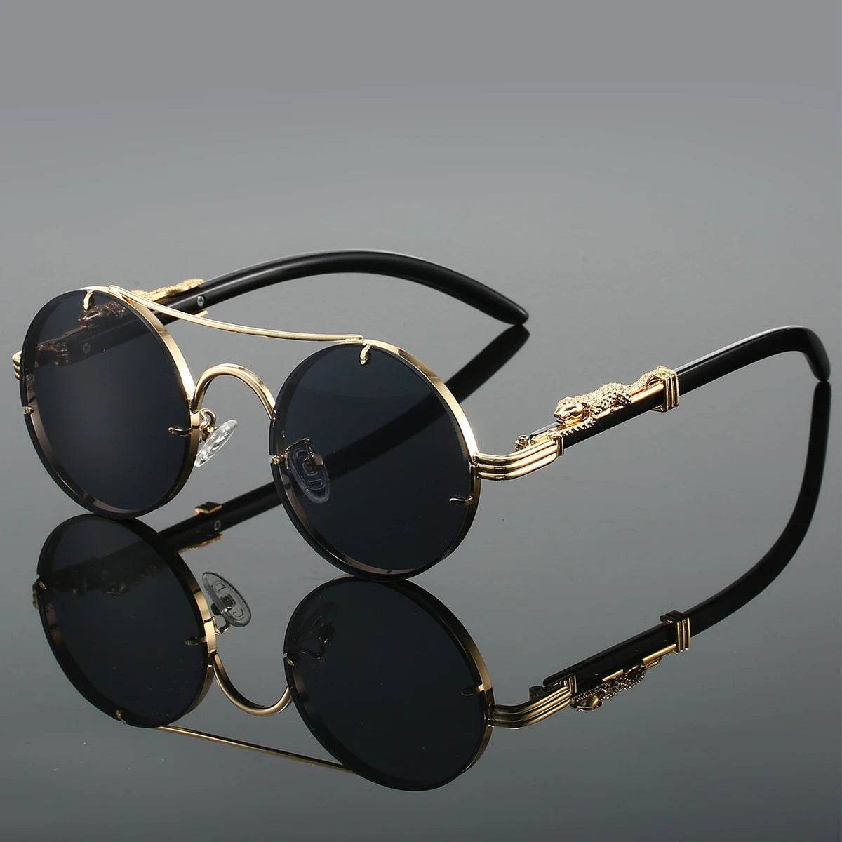 Round Vintage Double Bridge Multicolor Shades Luxury Designed SunGlasses - ROYAL EQUIPS