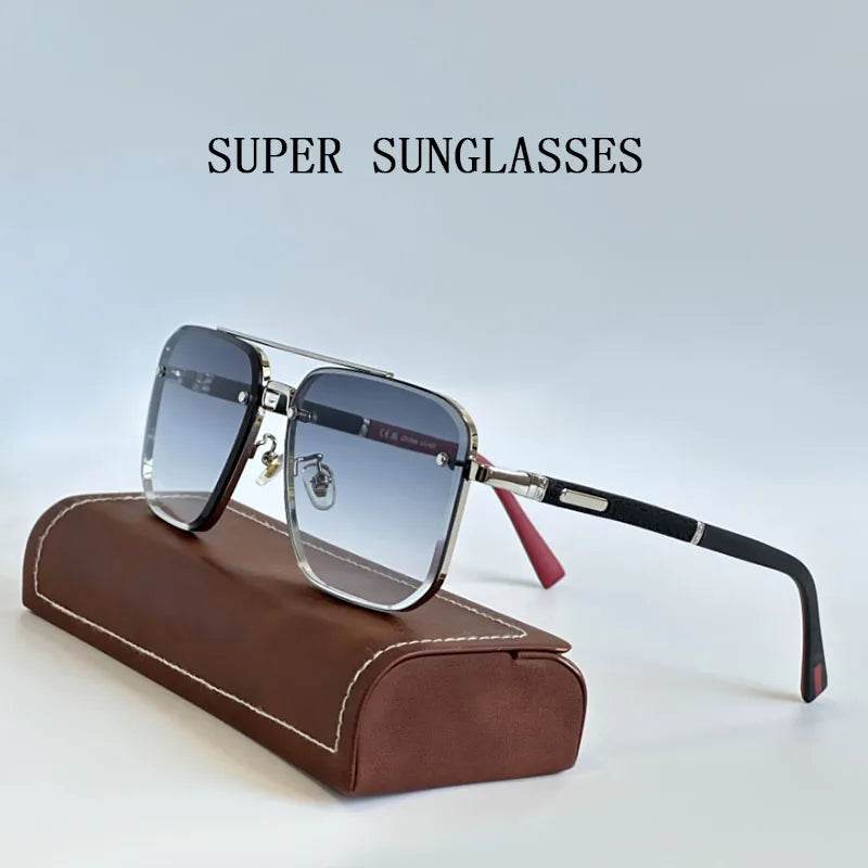 Trendy Square Sunglasses For Men New Vintage Sunglasses Oculos Glasses - ROYAL EQUIPS