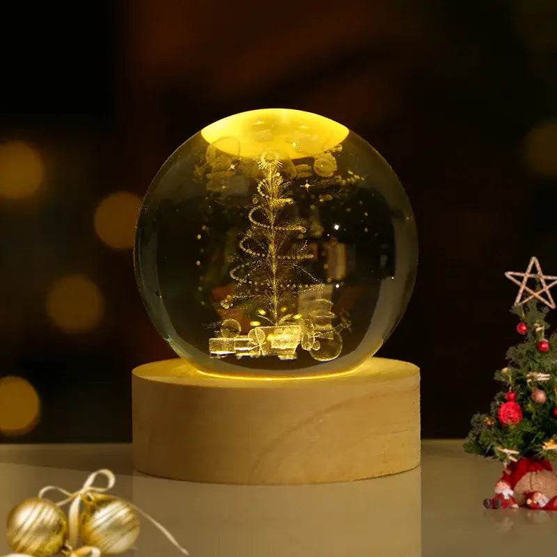 Unique 3D USB Crystal Plasma Ball with Galaxy and Planetary Projections USB Night Light - ROYAL EQUIPS