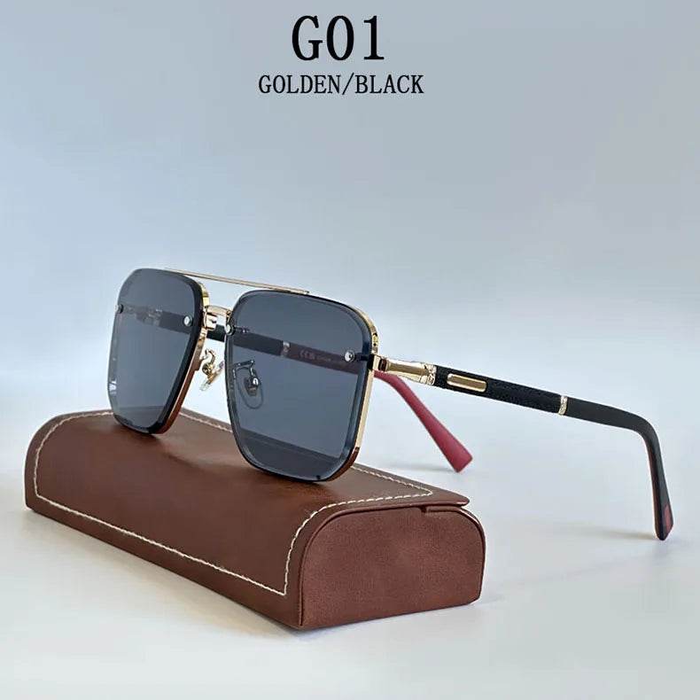 Trendy Square Sunglasses For Men New Vintage Sunglasses Oculos Glasses - ROYAL EQUIPS