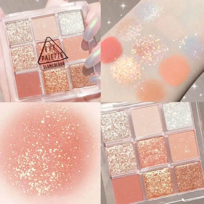 Matte & Shimmer Eyeshadow Palette - Pearlescent Blush Tones - ROYAL EQUIPS