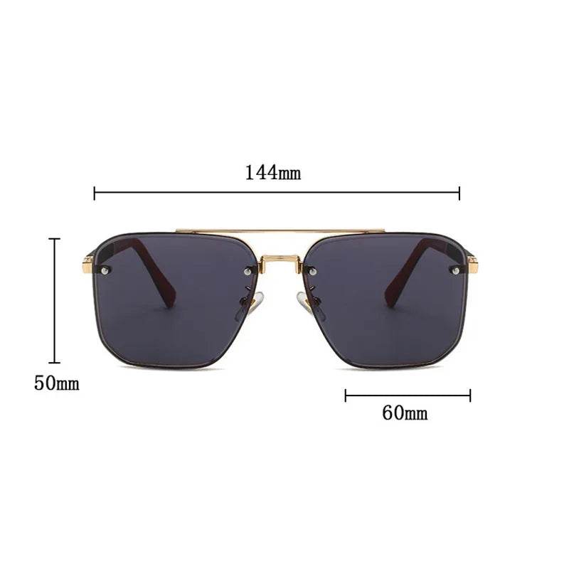 Trendy Square Sunglasses For Men New Vintage Sunglasses Oculos Glasses - ROYAL EQUIPS
