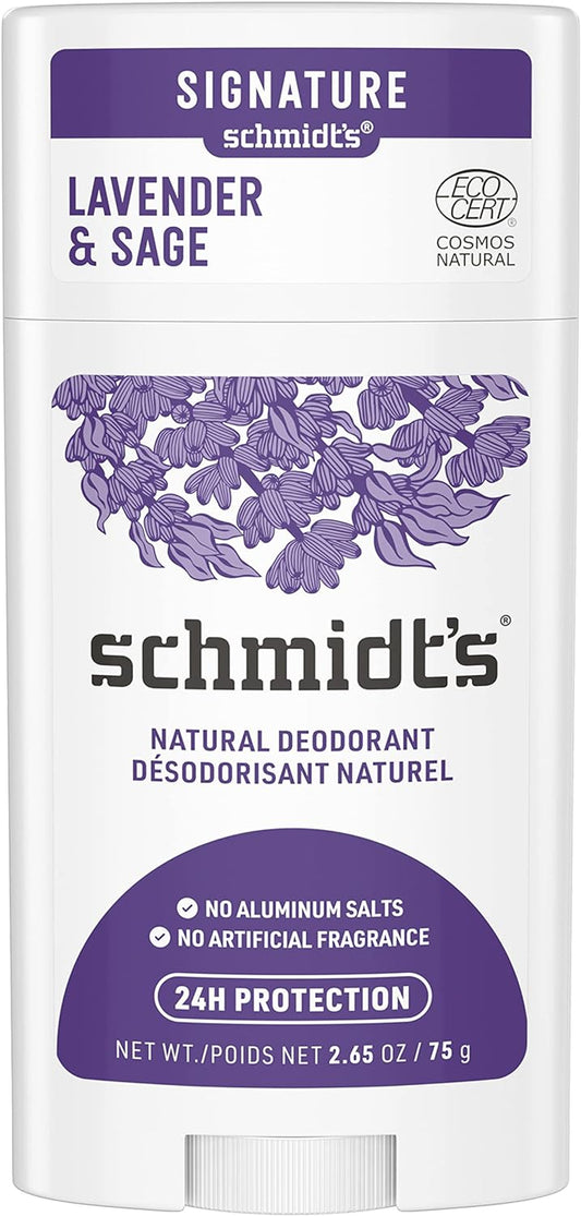 Lavender & Sage Deodorant Stick - 24-Hour Aluminium-Free Protection for All Day Freshness, 75g