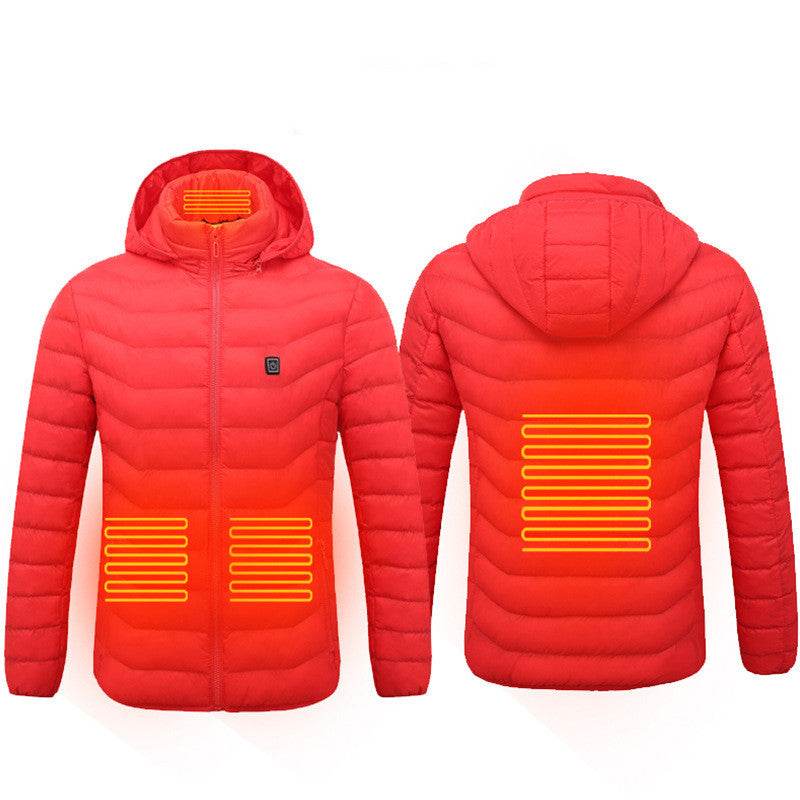 Men's Heated Jacket USB Electric Coat Cotton Thermal Heating Vest Winter - ROYAL EQUIPS