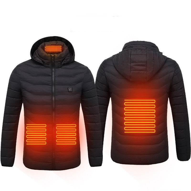 Men's Heated Jacket USB Electric Coat Cotton Thermal Heating Vest Winter - ROYAL EQUIPS