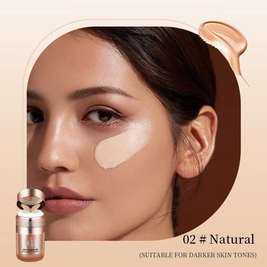 Air Cushion BB Cream with Butterfly Puff - Moisturizing, Whitening, Oil-Control & Waterproof Makeup Solution