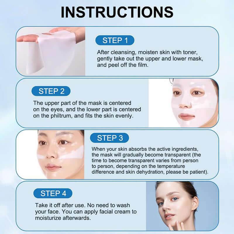 Face Mask Shrink Pore Moisturizing Refreshing Brightening Firming Lift Nourish Skin Care Deep Hydration Moisturizer - ROYAL EQUIPS