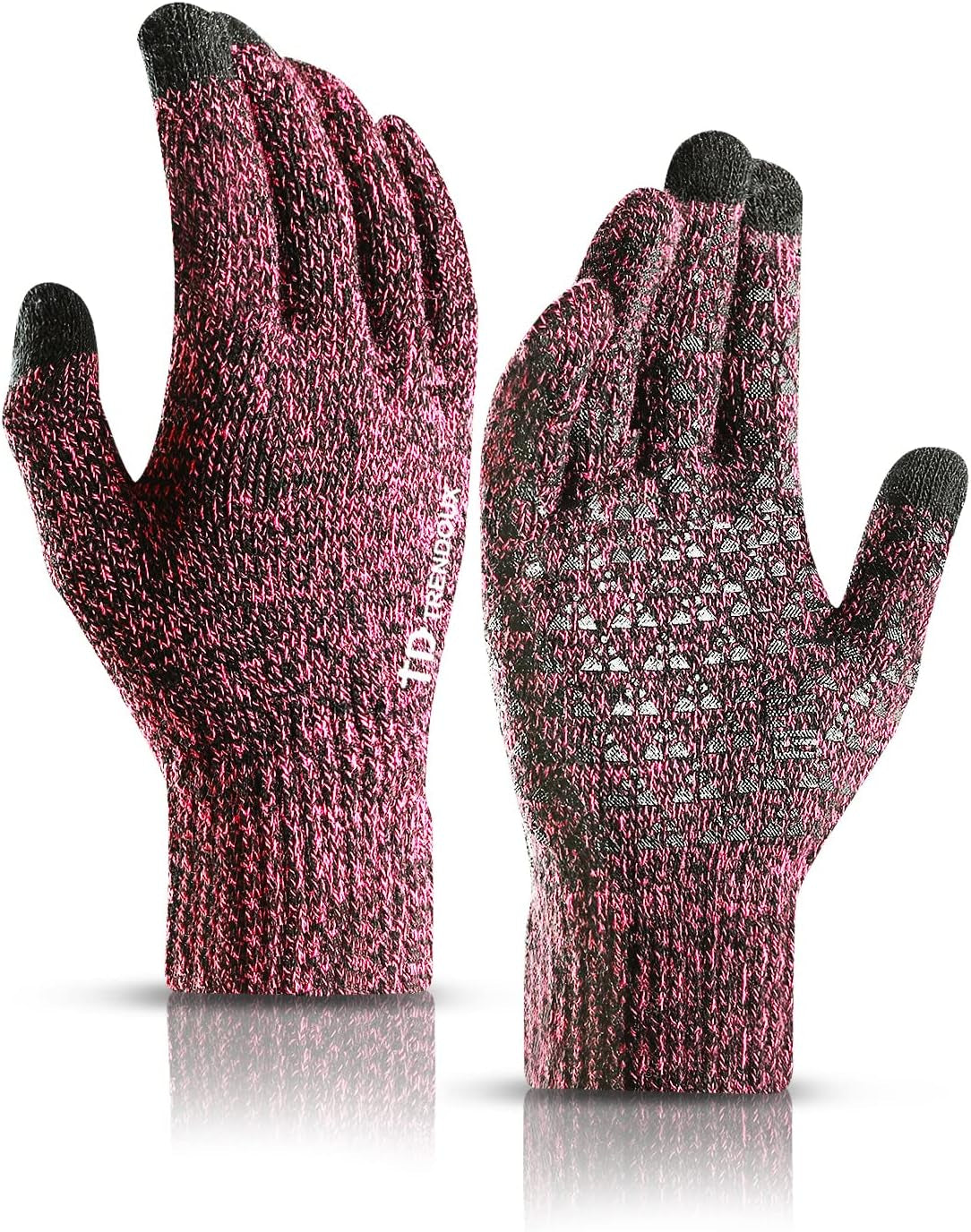 Professional Touch Screen Winter Gloves for Men and Women - Enhanced Thermal Comfort with Anti-Slip Silicone Grip and Elastic Cuff