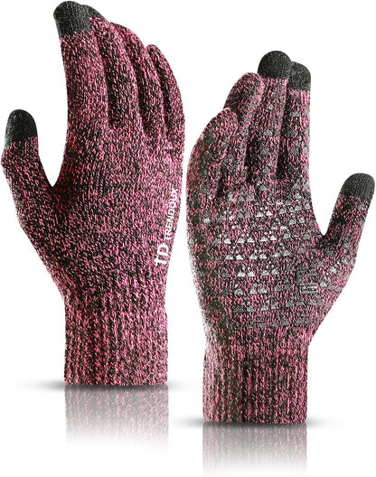 Professional Touch Screen Winter Gloves for Men and Women - Enhanced Thermal Comfort with Anti-Slip Silicone Grip and Elastic Cuff