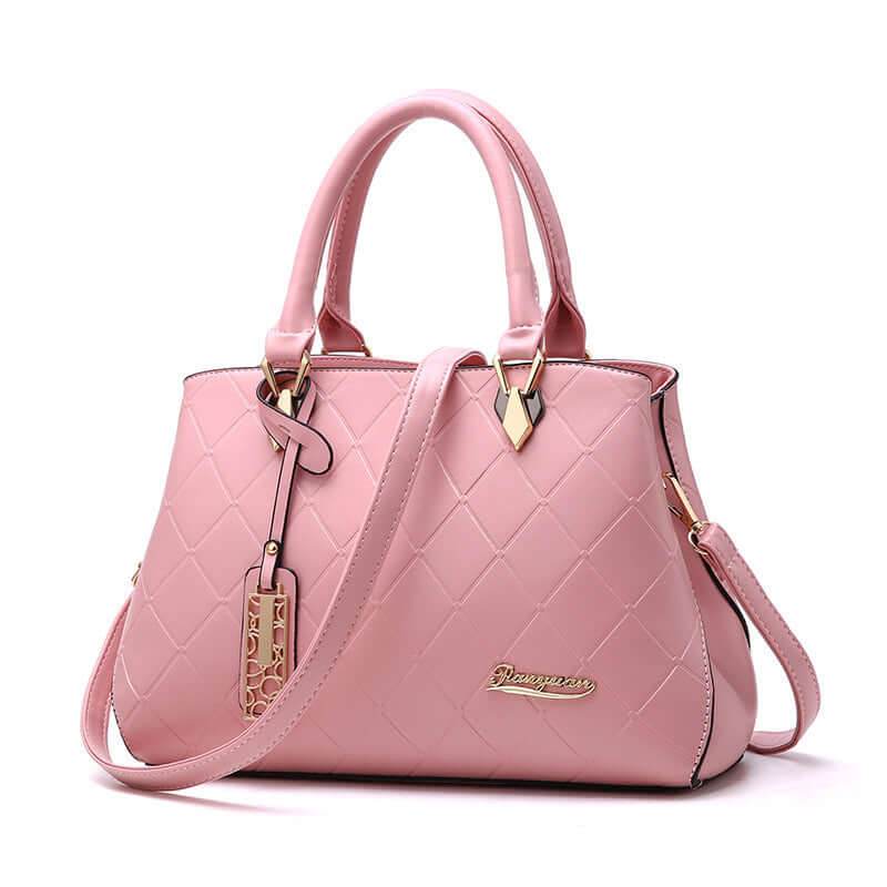 Luxe Dames Handtas – Elegant & Stijlvol met Diamantpatroon - ROYAL EQUIPS