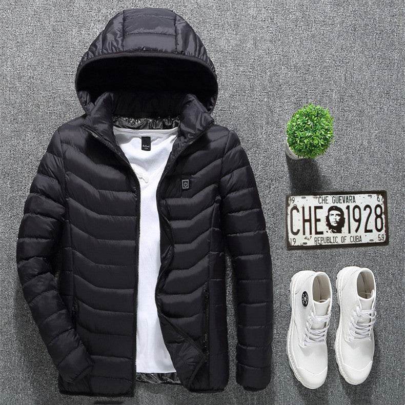 Men's Heated Jacket USB Electric Coat Cotton Thermal Heating Vest Winter - ROYAL EQUIPS