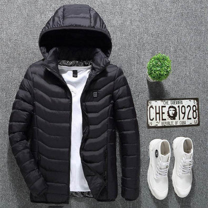 Men's Heated Jacket USB Electric Coat Cotton Thermal Heating Vest Winter - ROYAL EQUIPS