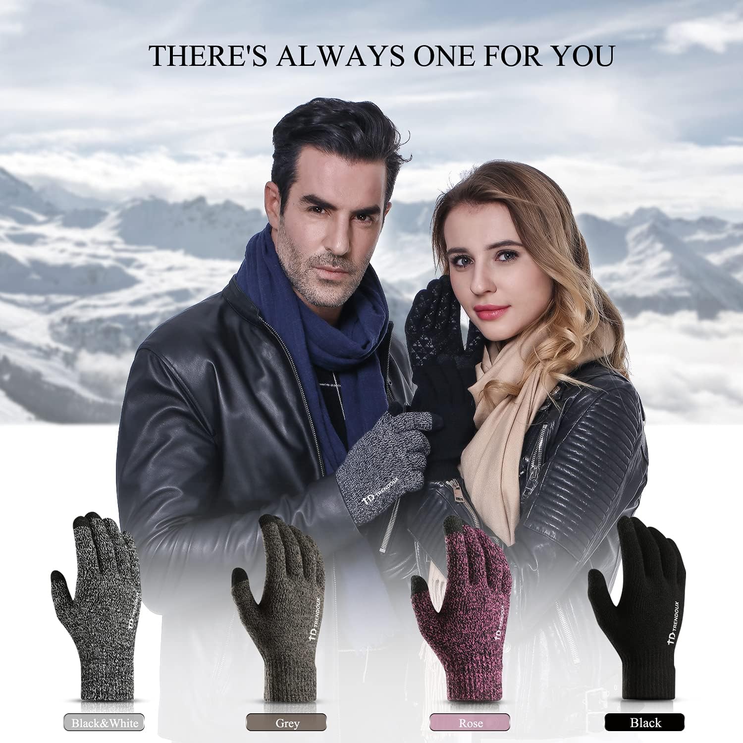 Professional Touch Screen Winter Gloves for Men and Women - Enhanced Thermal Comfort with Anti-Slip Silicone Grip and Elastic Cuff