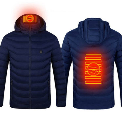 Men's Heated Jacket USB Electric Coat Cotton Thermal Heating Vest Winter - ROYAL EQUIPS