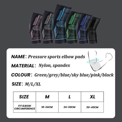 Four-Way Elastic Sports Elbow Protection – Breathable & Supportive - ROYAL EQUIPS
