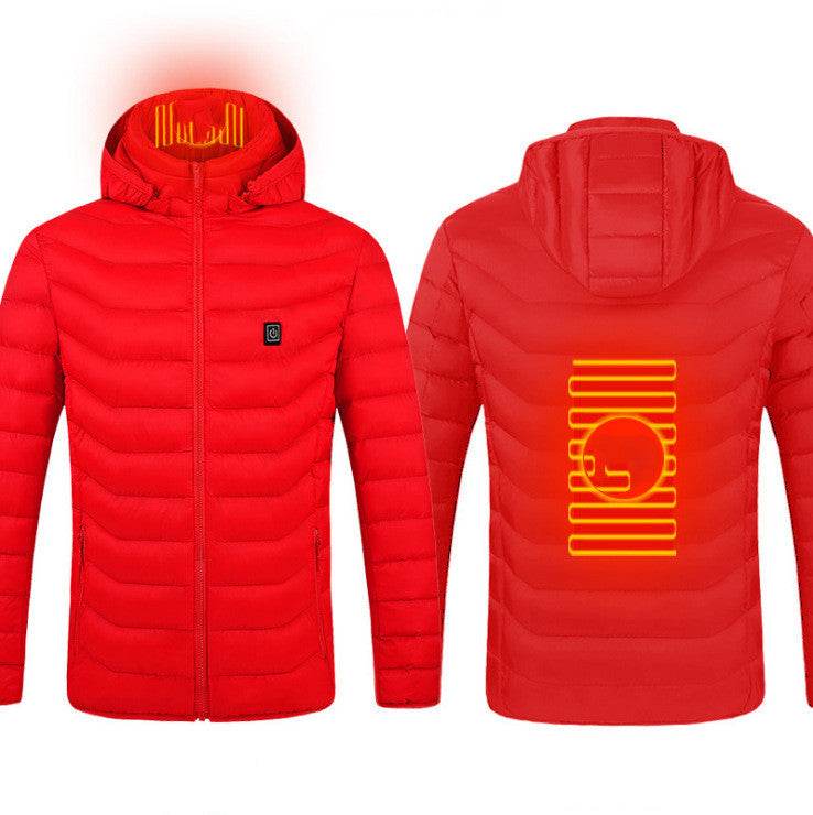 Men's Heated Jacket USB Electric Coat Cotton Thermal Heating Vest Winter - ROYAL EQUIPS