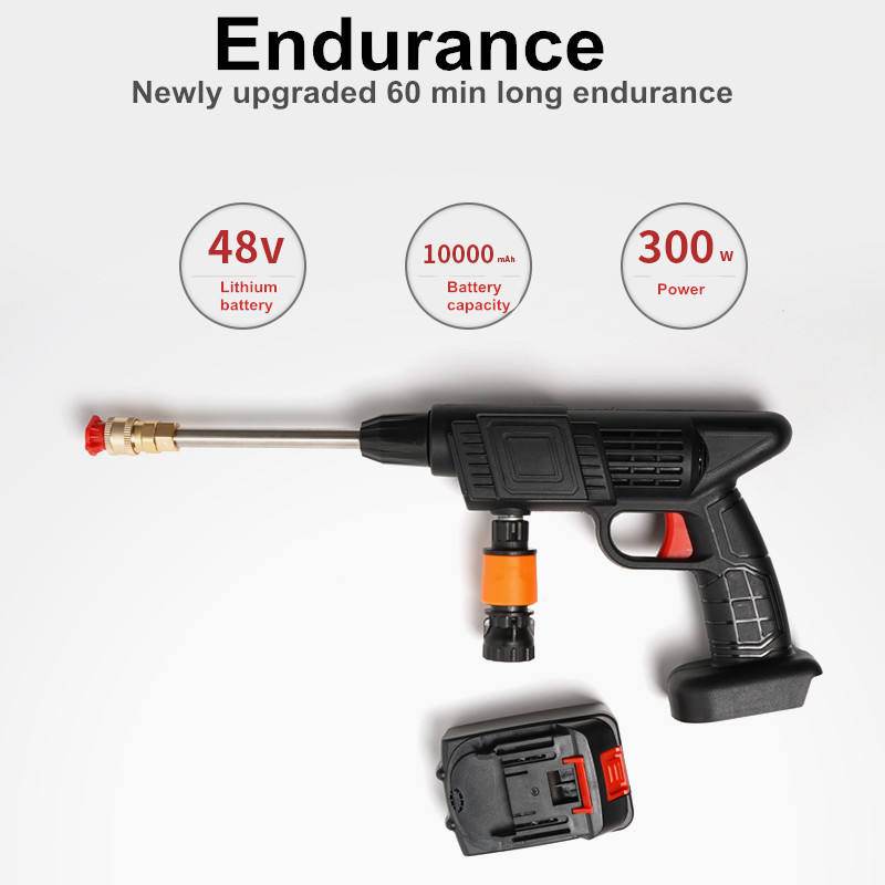 High-Power Wireless Electric Car Washing Gun – Portable and Rechargeable - ROYAL EQUIPS