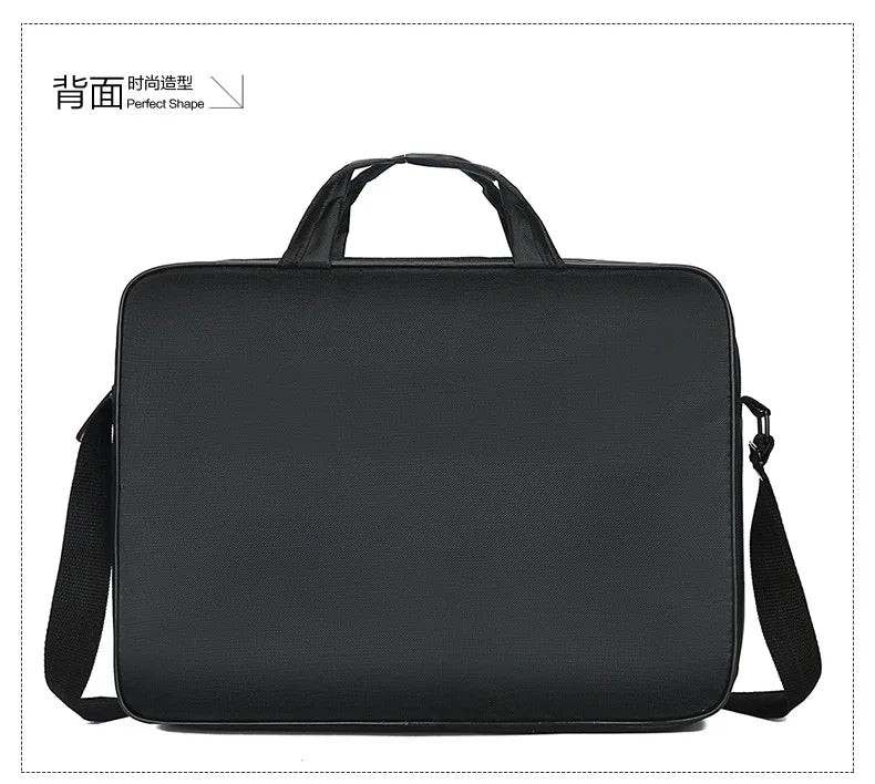 Business Red Line Laptop Briefcase Large-Capacity Laptop Bag