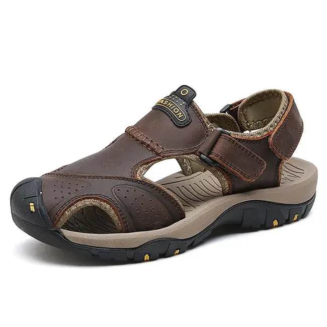 New Summer Outdoor Genuine Leather Non-slip Sandals - ROYAL EQUIPS