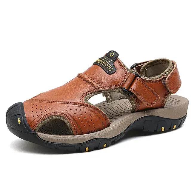 New Summer Outdoor Genuine Leather Non-slip Sandals - ROYAL EQUIPS