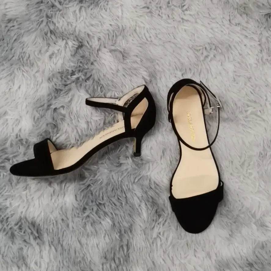 Women's Low Heels Peep Toes Ankle Strap Sandal High Heels Wedding Shoes Plus Size - ROYAL EQUIPS