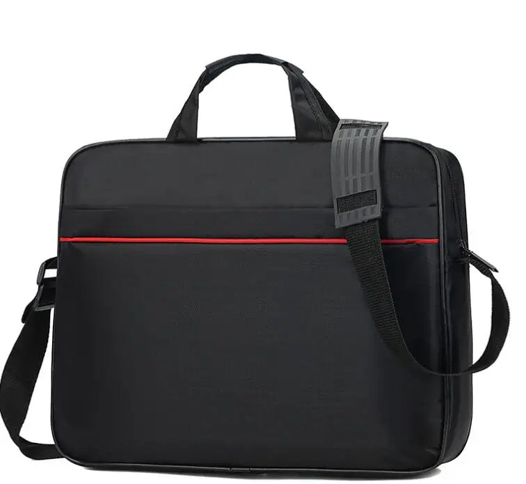 Business Red Line Laptop Briefcase Large-Capacity Laptop Bag