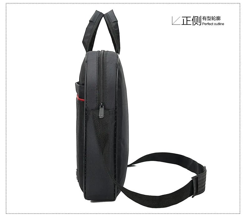 Business Red Line Laptop Briefcase Large-Capacity Laptop Bag