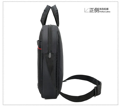 Business Red Line Laptop Briefcase Large-Capacity Laptop Bag