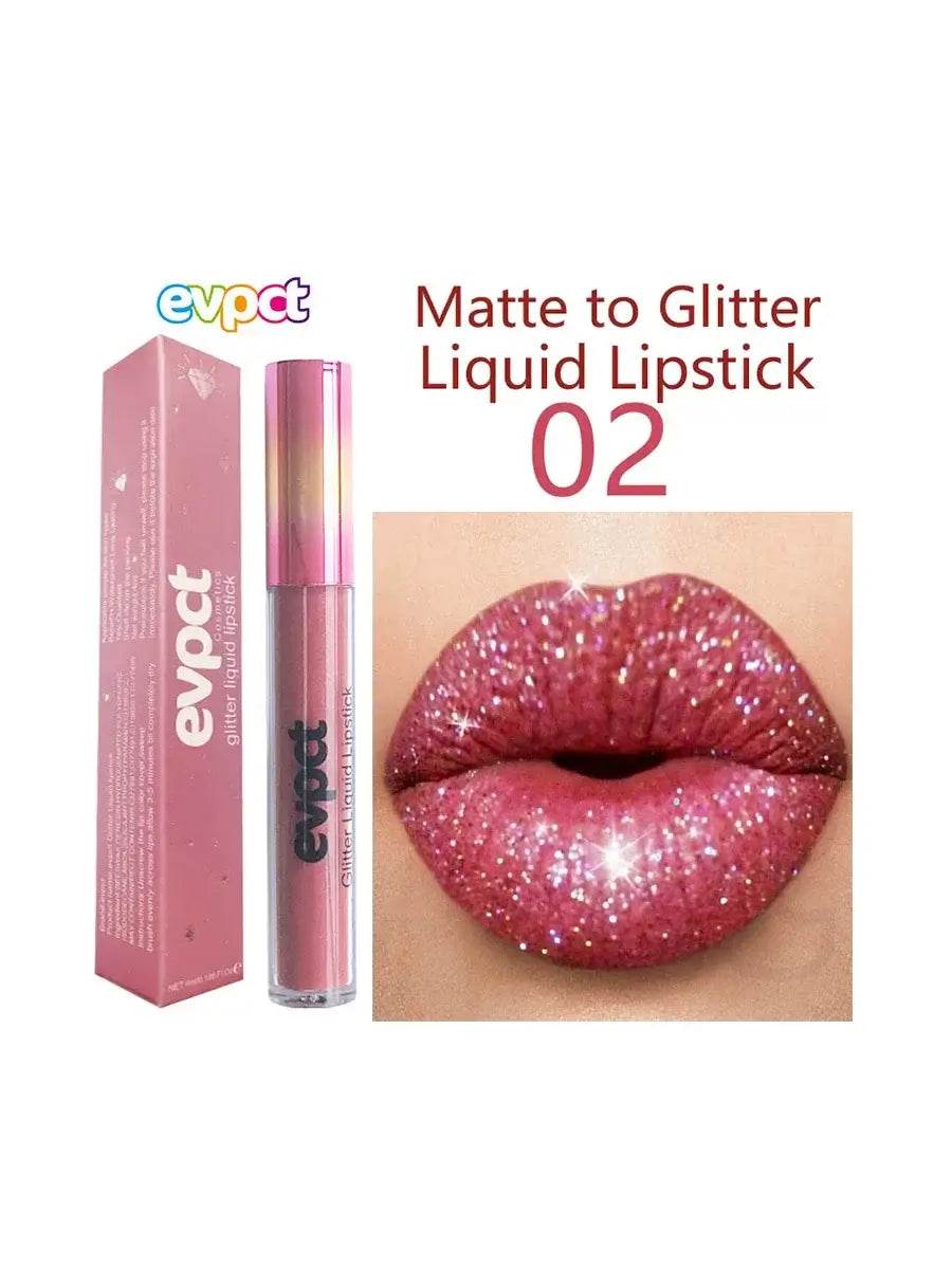 Diamond Shine Waterproof Glitter Lip Gloss - 18 Colors - ROYAL EQUIPS