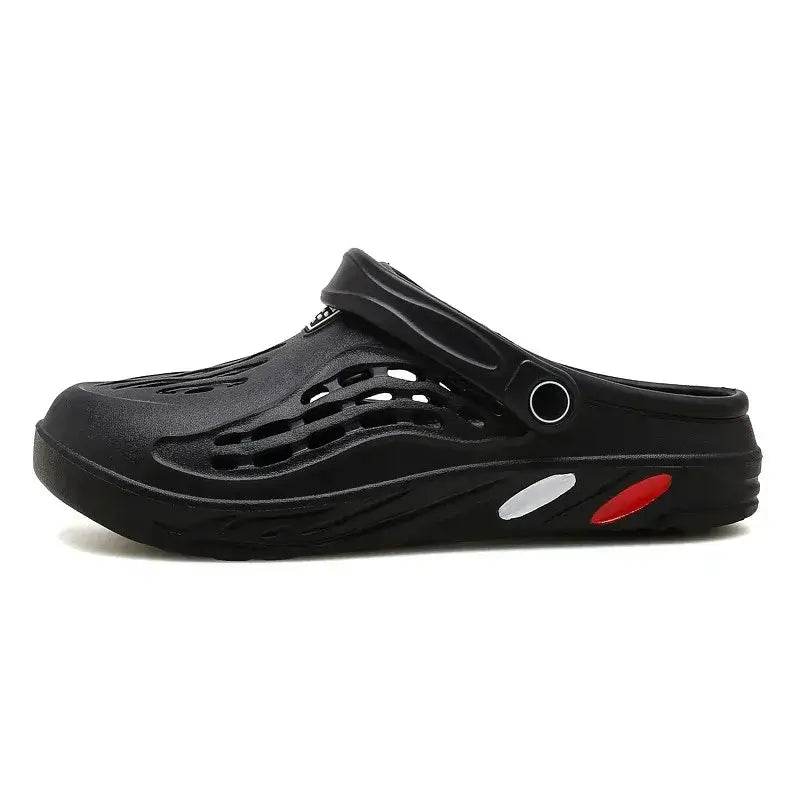 Clogs Men Sandals Summer Garden Black Slippers for Men Zapato Hombre - ROYAL EQUIPS