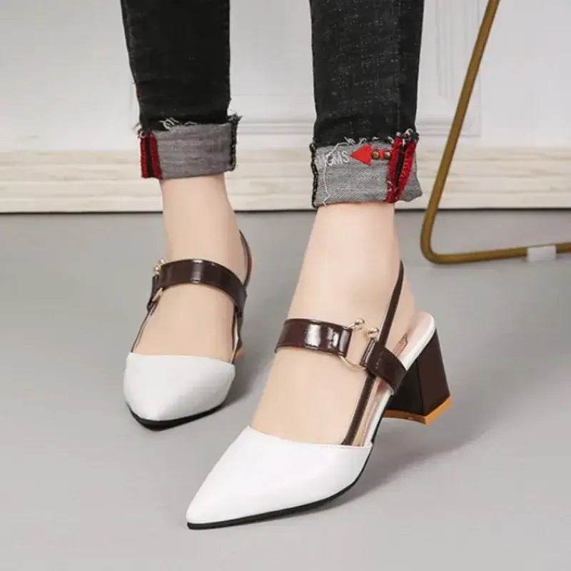 Pointy Sandals Plus Size Women's High Heels - ROYAL EQUIPS