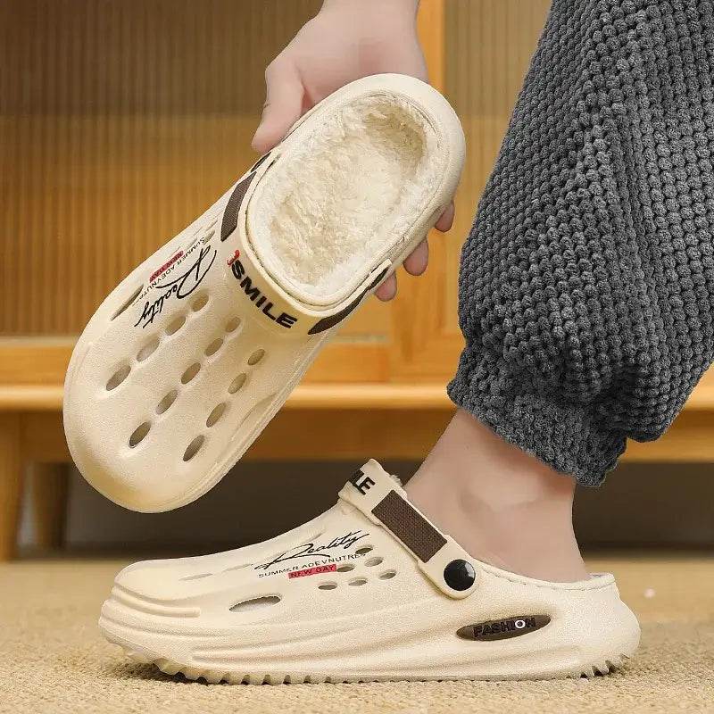 Warm Furry Soft Indoor Bedroom Cotton Slippers Comfortable Plush Clogs 38-45 - ROYAL EQUIPS