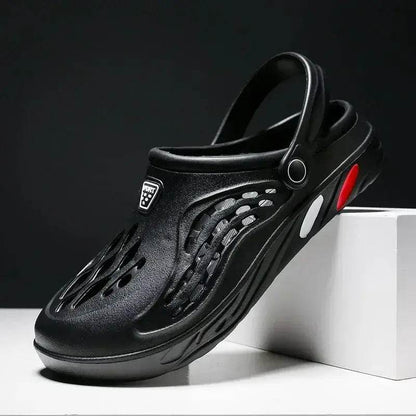 Clogs Men Sandals Summer Garden Black Slippers for Men Zapato Hombre - ROYAL EQUIPS