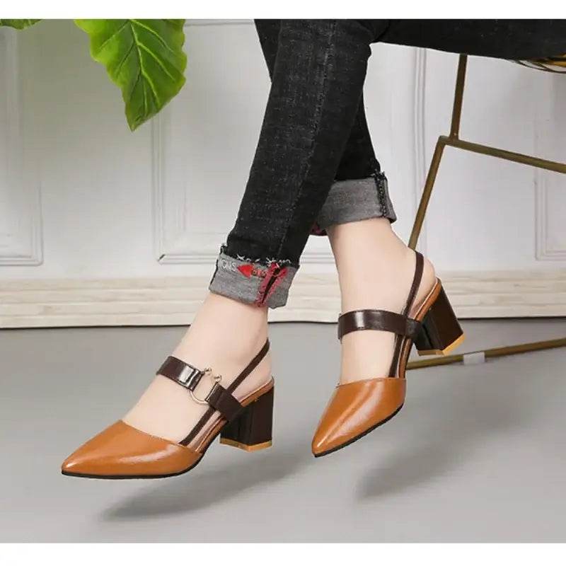 Pointy Sandals Plus Size Women's High Heels - ROYAL EQUIPS