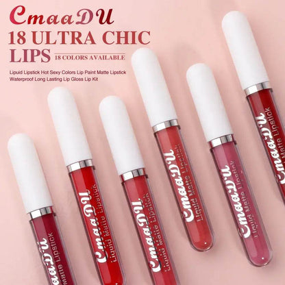 6 PCS Liquid Lip Gloss Set Waterproof Long lasting Beauty Cosmetics lipsticks - ROYAL EQUIPS