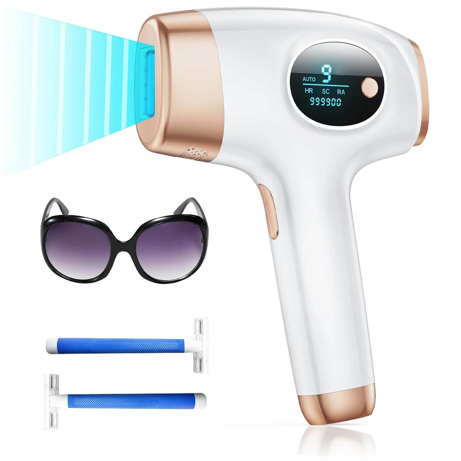 IPL Hair Removal Laser 999999 Flashes 3 in 1 Permanent Painless Epilator Whole Body Treatment For Men Women - ROYAL EQUIPS