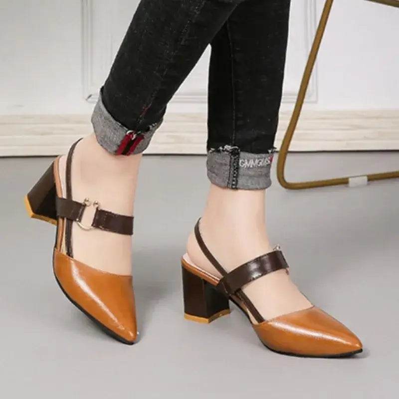 Pointy Sandals Plus Size Women's High Heels - ROYAL EQUIPS