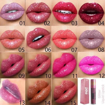 Diamond Shine Waterproof Glitter Lip Gloss - 18 Colors - ROYAL EQUIPS