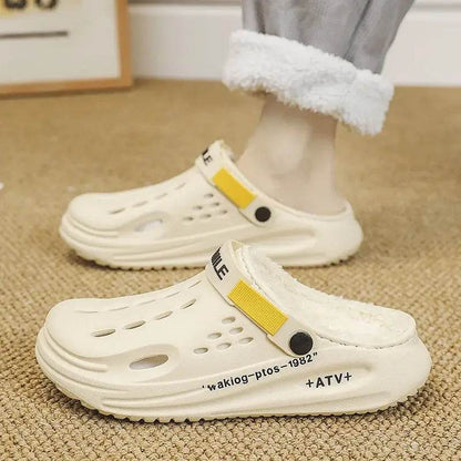 Warm Furry Soft Indoor Bedroom Cotton Slippers Comfortable Plush Clogs 38-45 - ROYAL EQUIPS